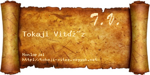 Tokaji Vitéz névjegykártya